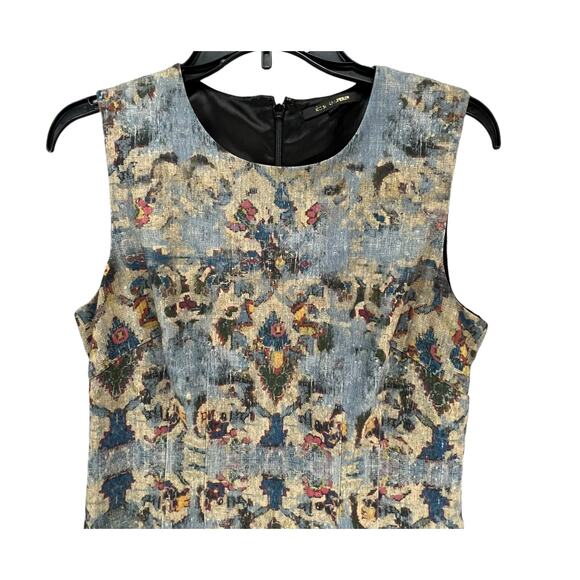 Kobi Halperin Sheath Dress 4 Blue Multi Fresco Sienna Contemporary Career Modern - Picture 3 of 15